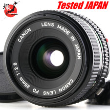 Canon New FD NFD 28mm f/2.8 MF Wide Angle Lens w/Caps Tested JAPAN Near MINT