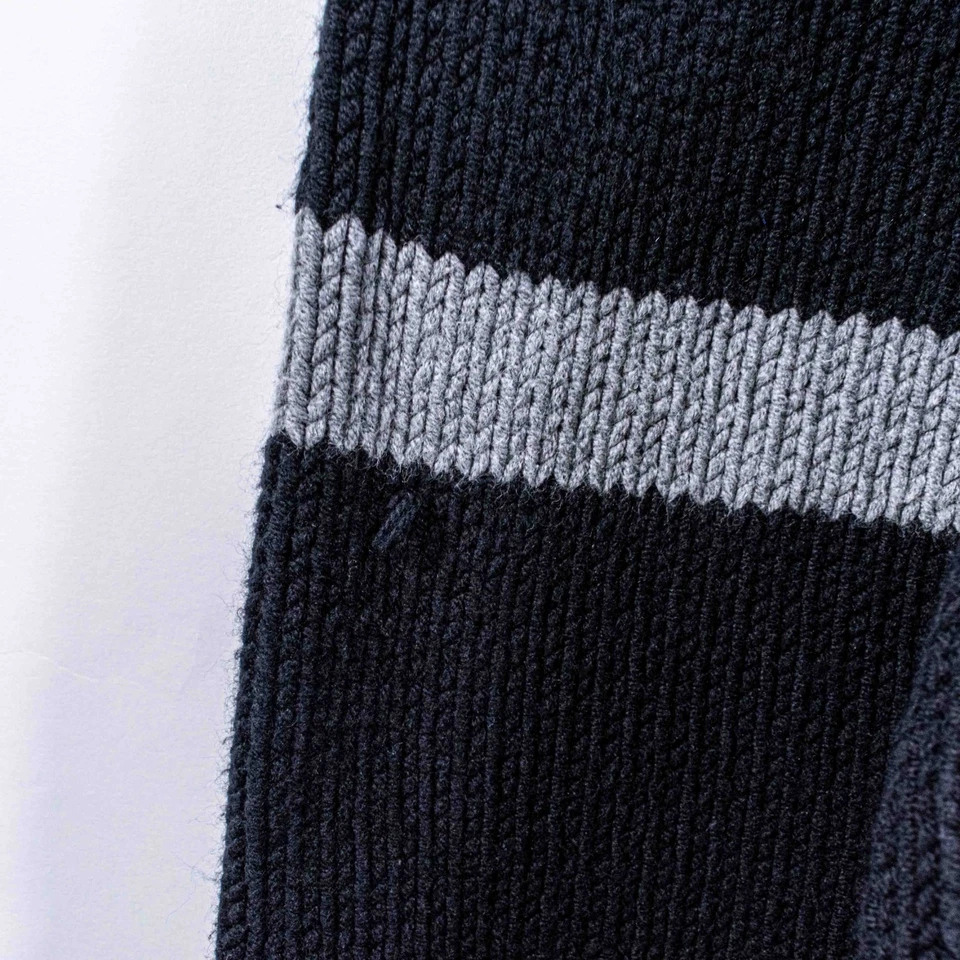 Suéter tejido Armani Exchange mediano deletreado de colección años 90 diseñador preppy Foto 4 de 4