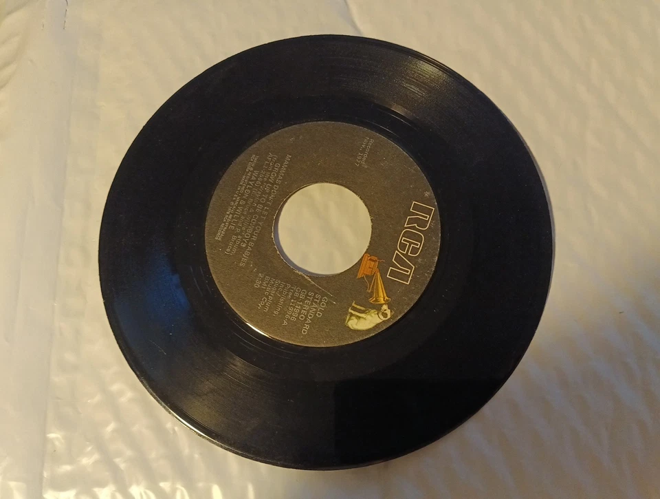 2 x WAYLON & WILLIE - Mammas Don't Let Your Babies Grow Up To Be Cowboys 45s EXC Foto 3 de 4