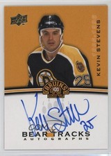 2023-24 Upper Deck Boston Bruins Centennial Bear Tracks Kevin Stevens Auto 11jd