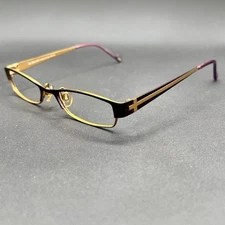 Kliik denmark 269 231 Eyeglasses Frame Purple & Gold 47-16-135 Used