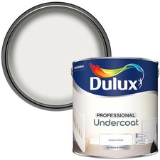 Dulux 2.5L Professional Undercoat Paint Brilliant White High Opacity Wood Metal