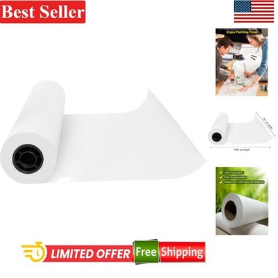 Kraft Paper Roll 24'' x 98ft - Versatile White Craft Paper for DIY Projects