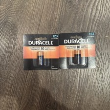 Lot of 2 Duracell 123 3V High Power Lithium Battery, Pack of 1 Brand New