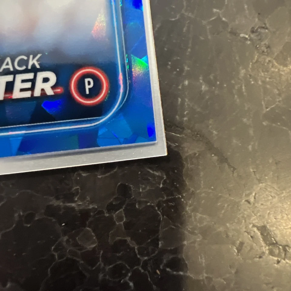 2024 Topps Chrome Update Sapphire Jack Leiter Auto RC Rookie #/199 Rangers - Image 3 of 4