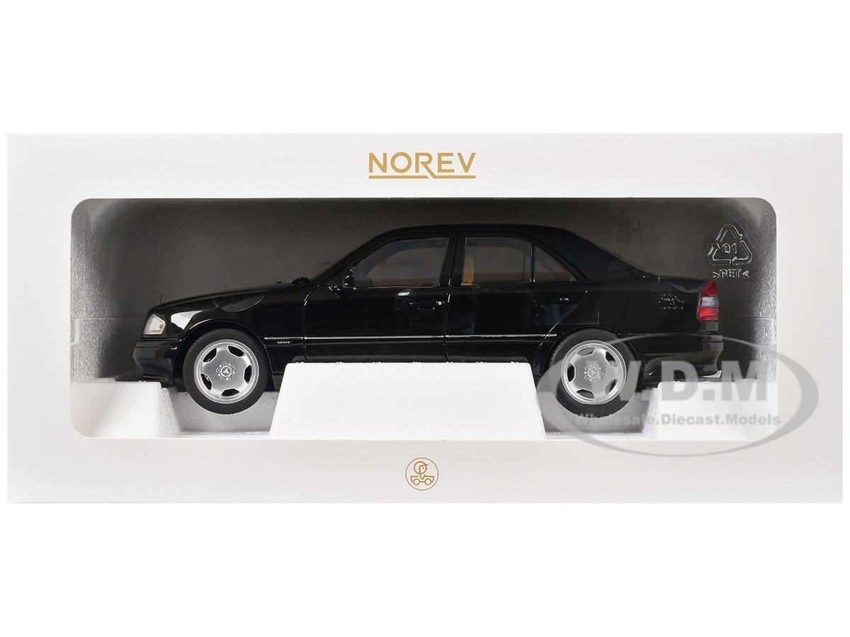 1993 MERCEDES-BENZ C36 AMG BLACK 1/18 DIECAST MODEL CAR BY NOREV
