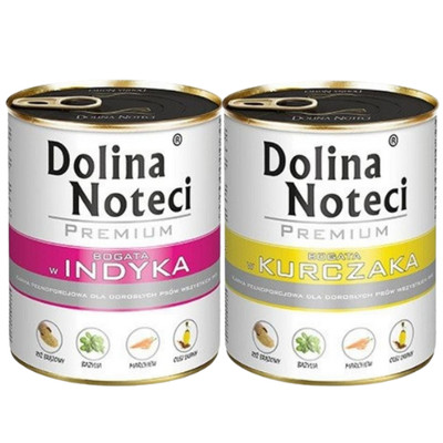 DOLINA NOTECI Premium Nass Huhn und Truthahn adult alle Rassen 24x800g