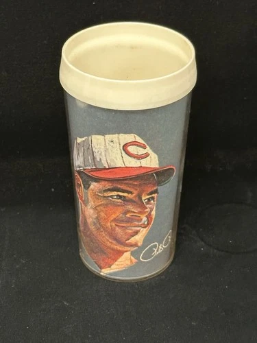 Vintage 1966 Volpe 5.75” Plastic Cup - Pete Rose Cincinnati Reds - Excellent