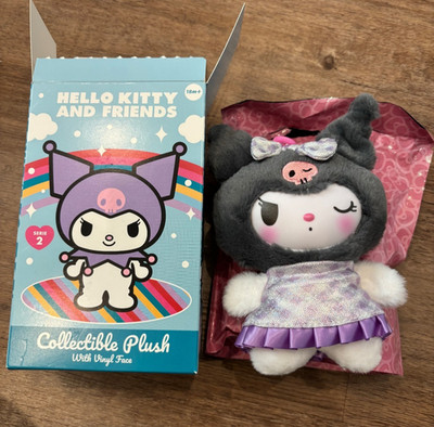 HELLO KITTY AND FRIENDS PLUSH : KUROMI GLITZER (SECRET / CHASE) selten + NEU +
