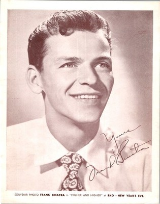 1943 Frank Sinatra Higher & Higher RKO Film Press Photograph Sepia Souvenir