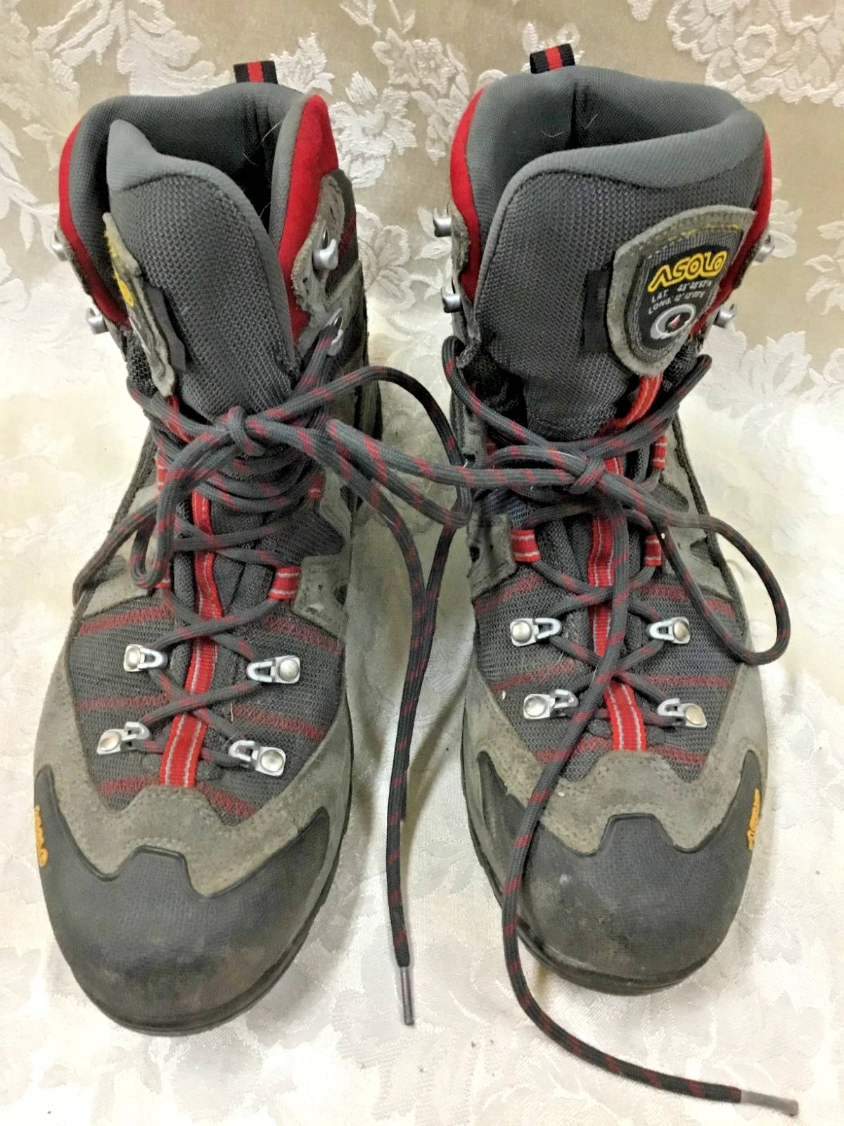 Asolo 10 Neutron GV GTX Gray Red Mountaineering Work Hiking Boots anit-shock
Opens in a new window o