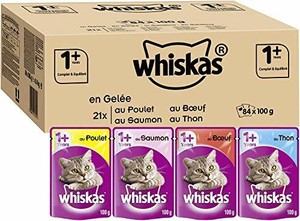 Whiskas Sachets Fraicheur Pour Chat Adulte Selection Mixte En Gelee 84 Sachets Ebay