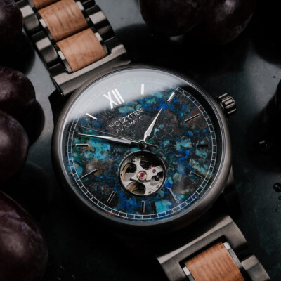 Holzkern Uhren Herren Uhren GrÃ¼n Leadwood Holzkern Armbanduhren