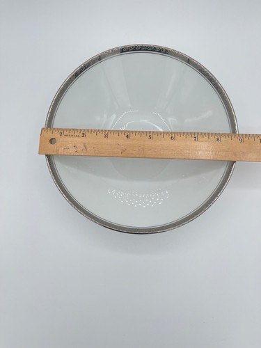 Silvester by Noritake 9-inch Vegetable Serving Bowl with Silver Trim - Picture 6 of 8