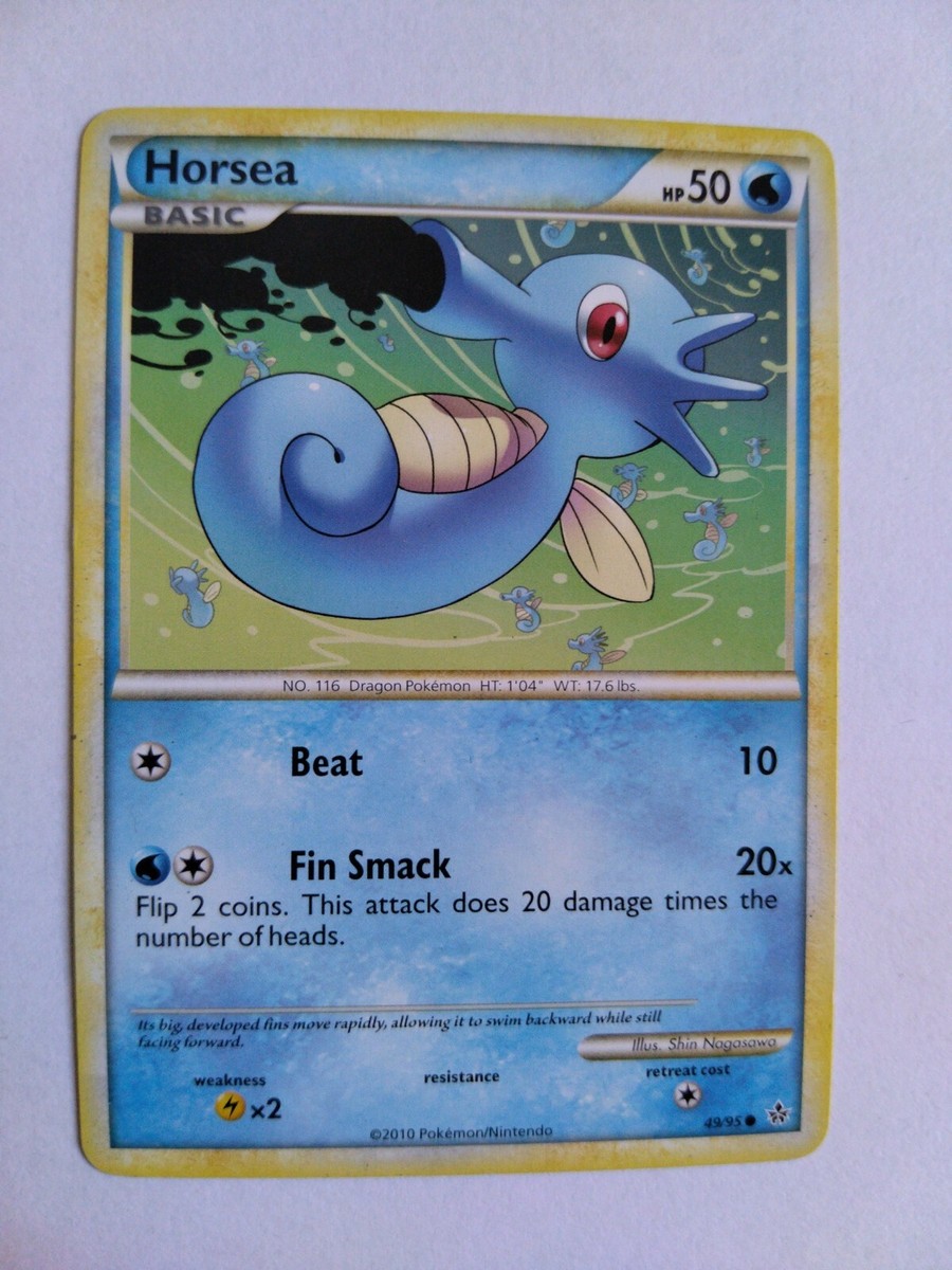 Horsea 49/95 Pokemon HS Unleashed Regular Common