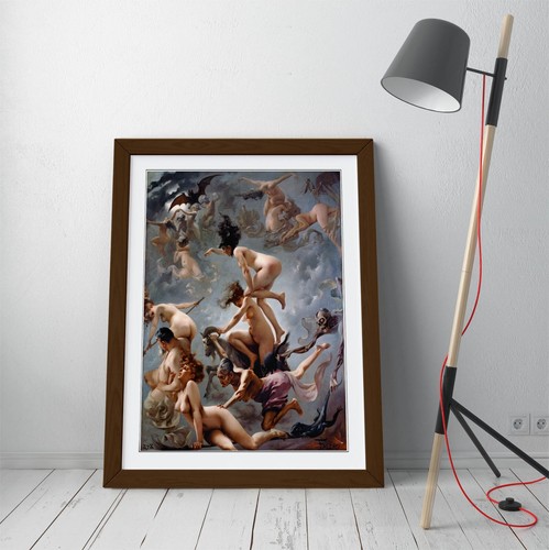 LUIS RICARDO FALERO, WITCHES GOING TO SABBATH -FRAMED ART POSTER PRINT 4 SIZES - Picture 5 of 10