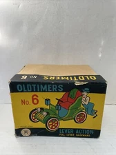 1950’s Modern Toys Oldtimers No. 6 Lever Action Tin Car with Box- Working