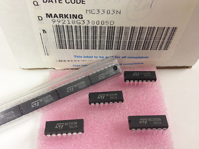 10 Stück / 10 pieces MC3303N QUAD OP-AMP equivalent LM3303  MC3403 DIP14 NEW ~