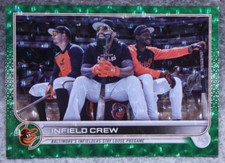 2022 Topps Update Infield Crew US312 Green Foil Parallel #/499