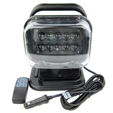 50W LED Remote Control Spot Light Boat Searchlight Marine Offroad Truck Car 360°