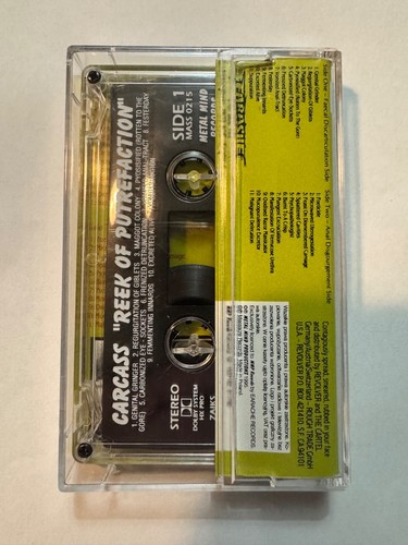 Carcass Reek Of Putrefaction Death Metal Goregrind Cassette 1995 Metal Mind - Picture 2 of 4