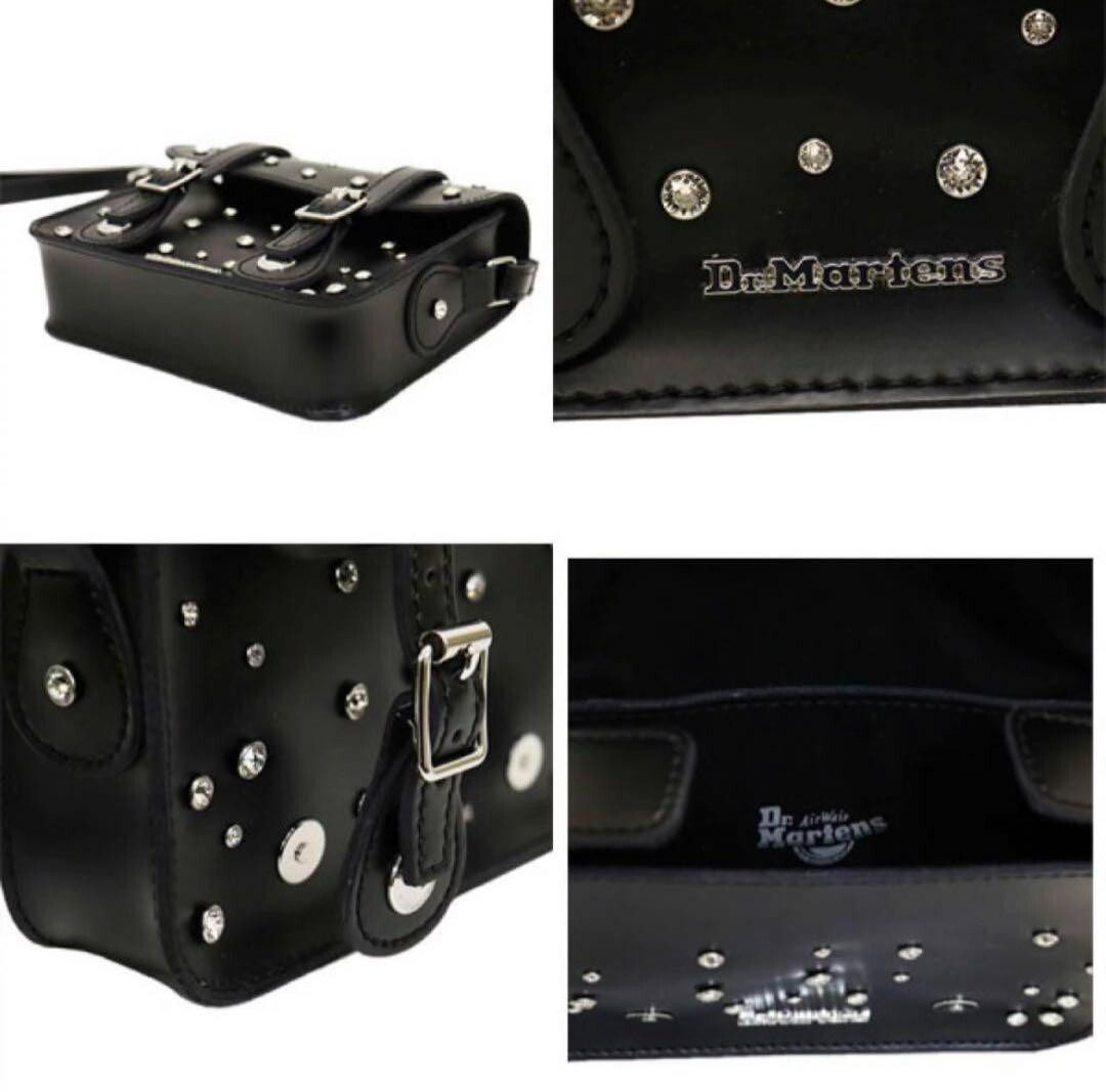 Dr.Martens Swarovski Satchel Bag Black Leather Womens | eBay