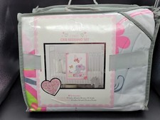 Born Loved 2 Piece Crib Bedding Set Pink NWT Comforter  Plush Baby Blanket