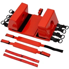 Ever Ready First AID Spine Board Head Immobilizer for Backboard Reusable - Red