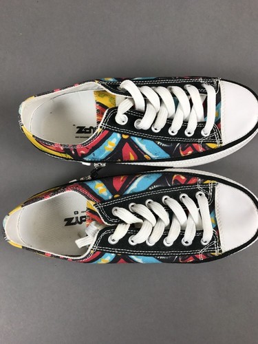 ZIPS ZIPZ Zipper Shoes 6 Mens EUR 38 CM 24 Crazy and Fun - Picture 10 of 12