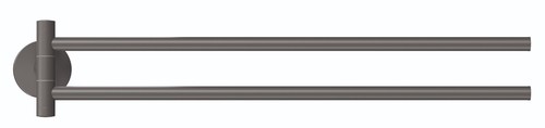 MOON Grey Handtuchhalter zweiarmig - Bild 1 von 2