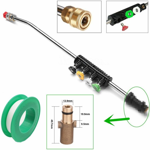 High Pressure Washer Angle Wand Extension for Karcher with 5 Color Spray Nozzles eBay