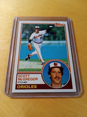 1983 Topps #745 SCOTT McGREGOR Baltimore Orioles Baseball Card, Pitcher, SP (NM)