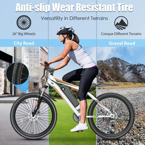 500W 48V Electric Bike, 26in E-Bike 21Speed Mountain Bicycle w/LCD & Cruise Mode - Picture 4 of 13