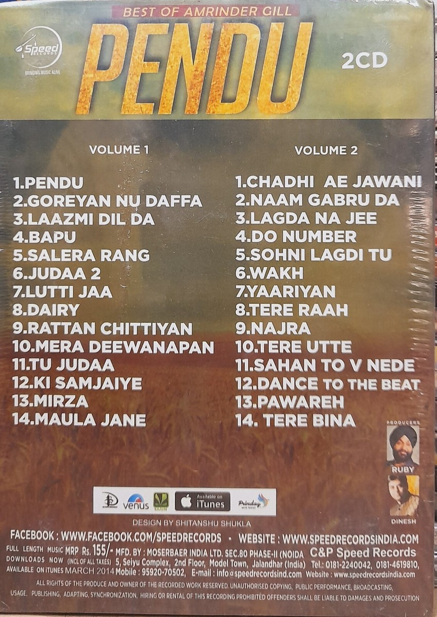 Afwah Amrinder Gill Mp3 Song Songs Amrinder Gill Babul Pendu