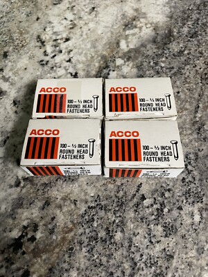 Acco 1/2 Inch Round Head Fasteners | eBay