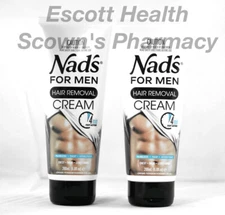 2 x The Original Nad's Hair Removal Cream For Men *New Formula and Fragrance