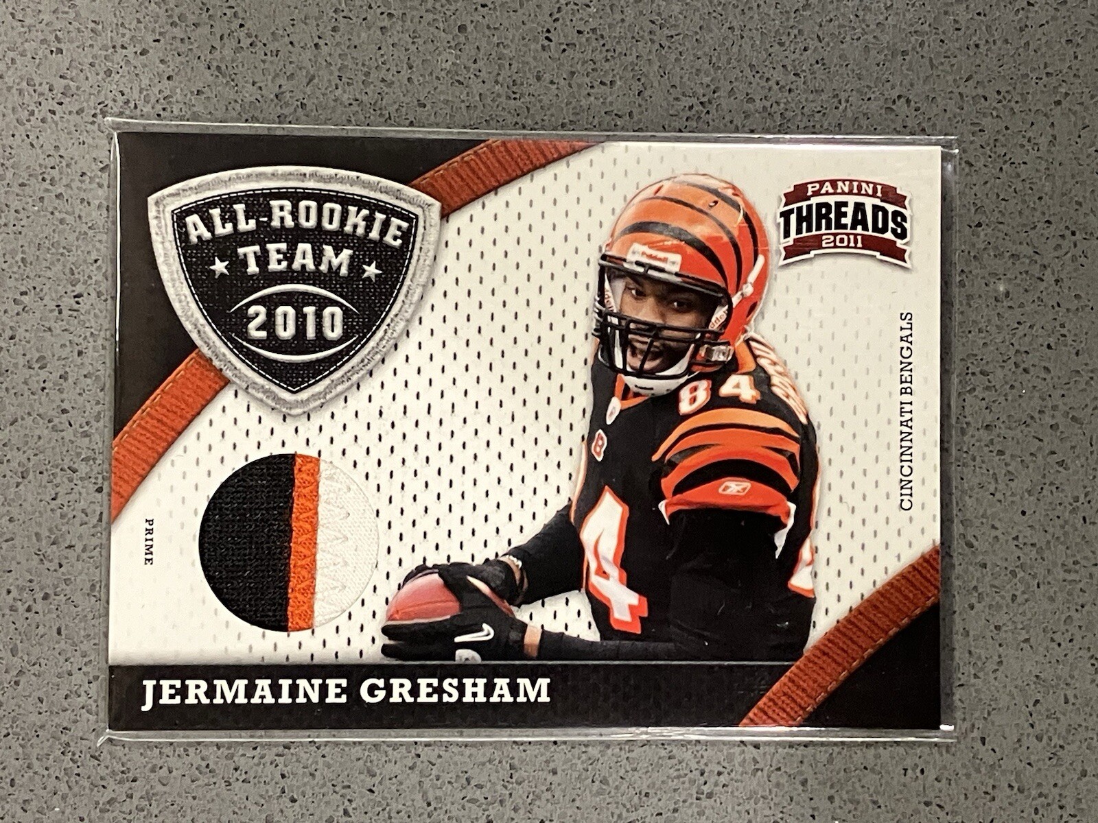 2011 Panini Threads All-Rookie Team Threads Prime 7/99 Jermaine Gresham #4