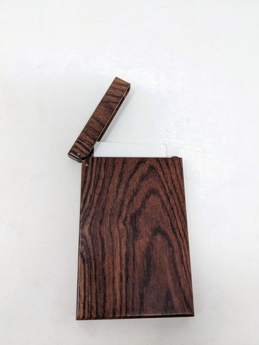 Judy Krawski JK Wood Wooden Business Card Holders Brown