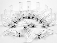 Tischtuchklammern Kunststoff Tischklammer Tischdeckenklammer transparent 372