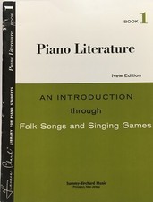 NEW Music Book for Piano Beginner Piano Literature Folk Songs Singing Games