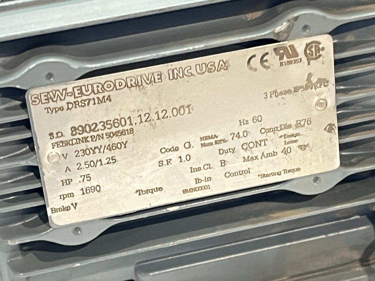 mr.504selectさん専用 SEW SA37DRS71M4 Gearmotor 3/4HP 1648RPM 3PH w/ Flexlink XBEB
