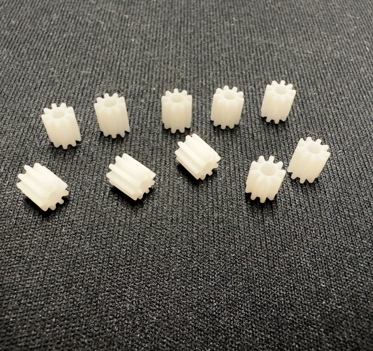 10x Motor Pinion Gear for Lego Duplo Intelli Locomotive Module 0.4 9 Teeth Rubber