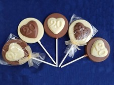 20TH BIRTHDAY HEART CHOCOLATE FAVOURS/SWEETS/PARTY BAG FILLERS/ANNIVERSARY