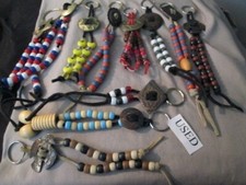 LOT BEADED KEYCHAINS