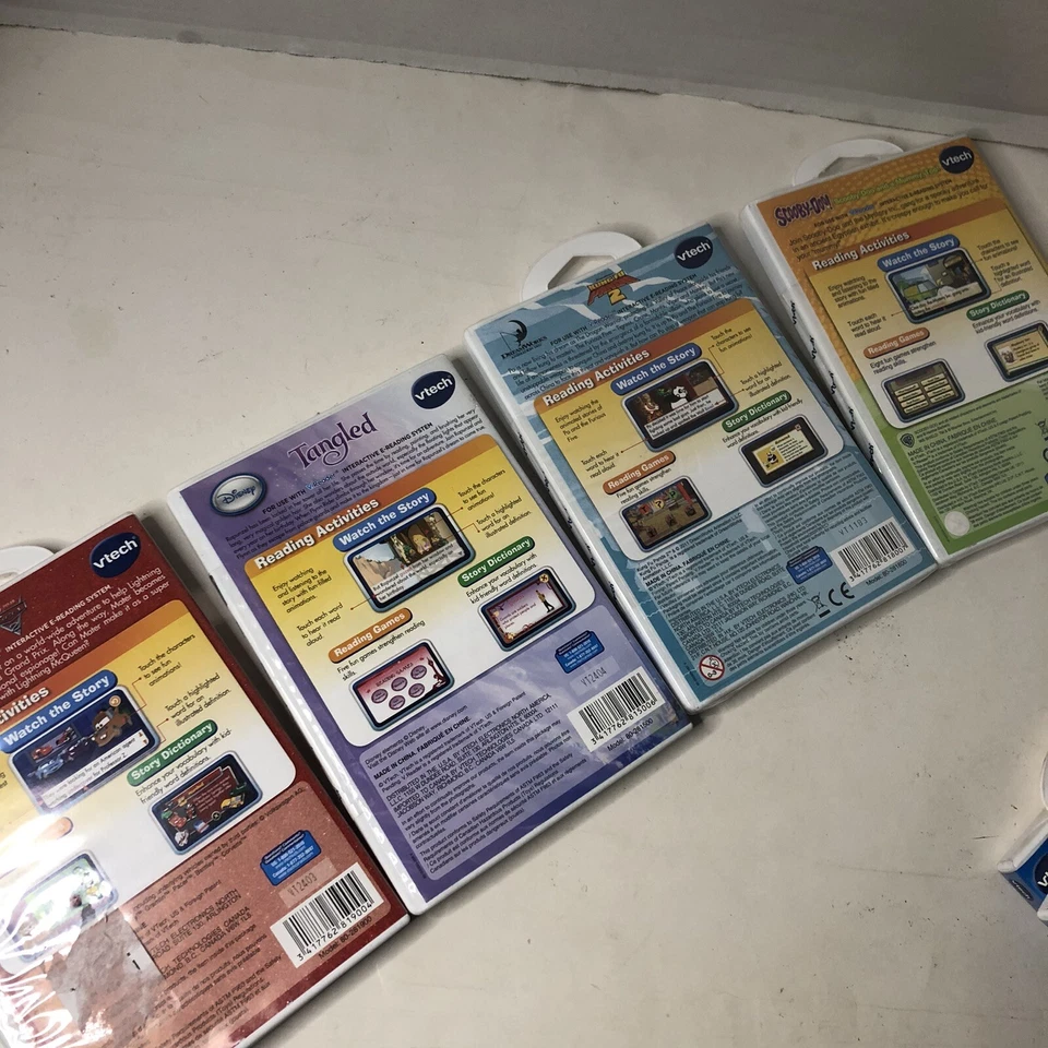 vtech V.Reader Interactive E-Reading Cartridge Tangled KF Panda 2 Cars Scooby Do - Image 2 of 4