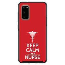 Custom OtterBox Symmetry for Samsung Galaxy S - Red "Keep Calm I'm a Nurse"