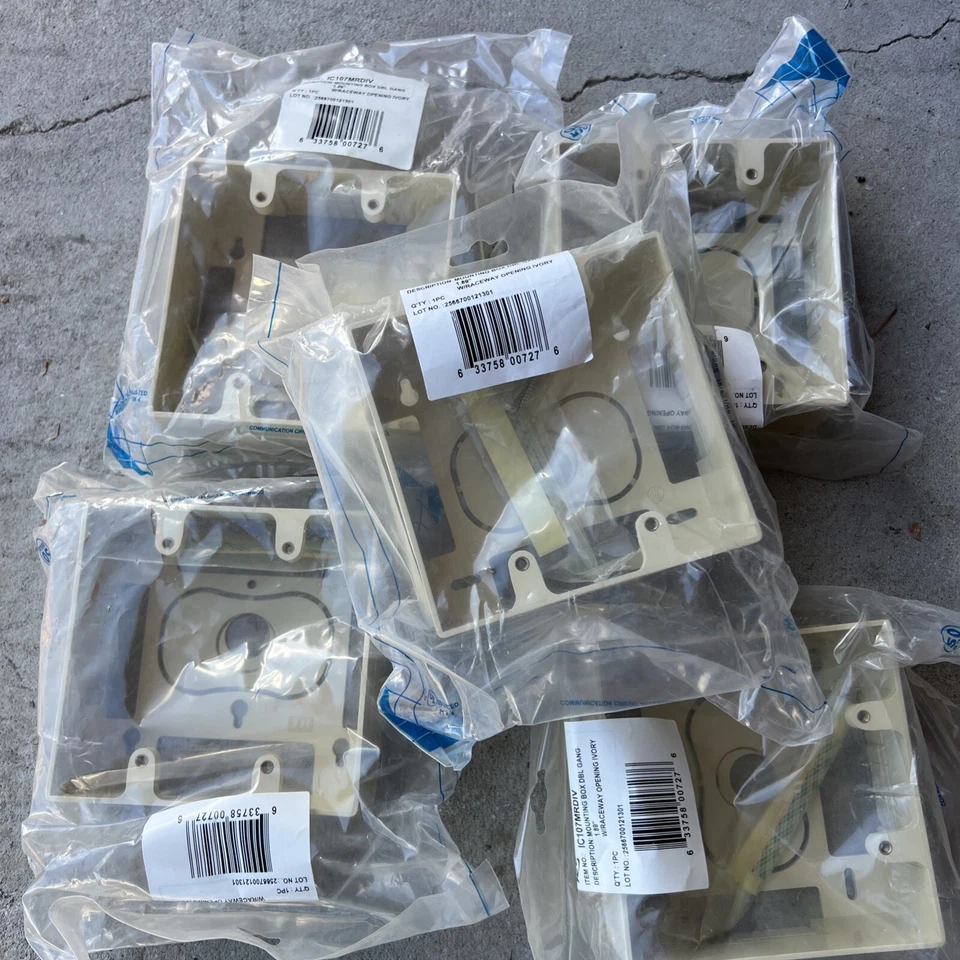 ICC Mounting Box in Double Gang Beige, Lot Of 5 Pieces. - Image 3 of 3