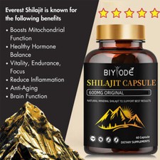 Himalayan Pure 100 Shilajit, Soft Resin, Organic, Extremely Potent, Fulvic Acid