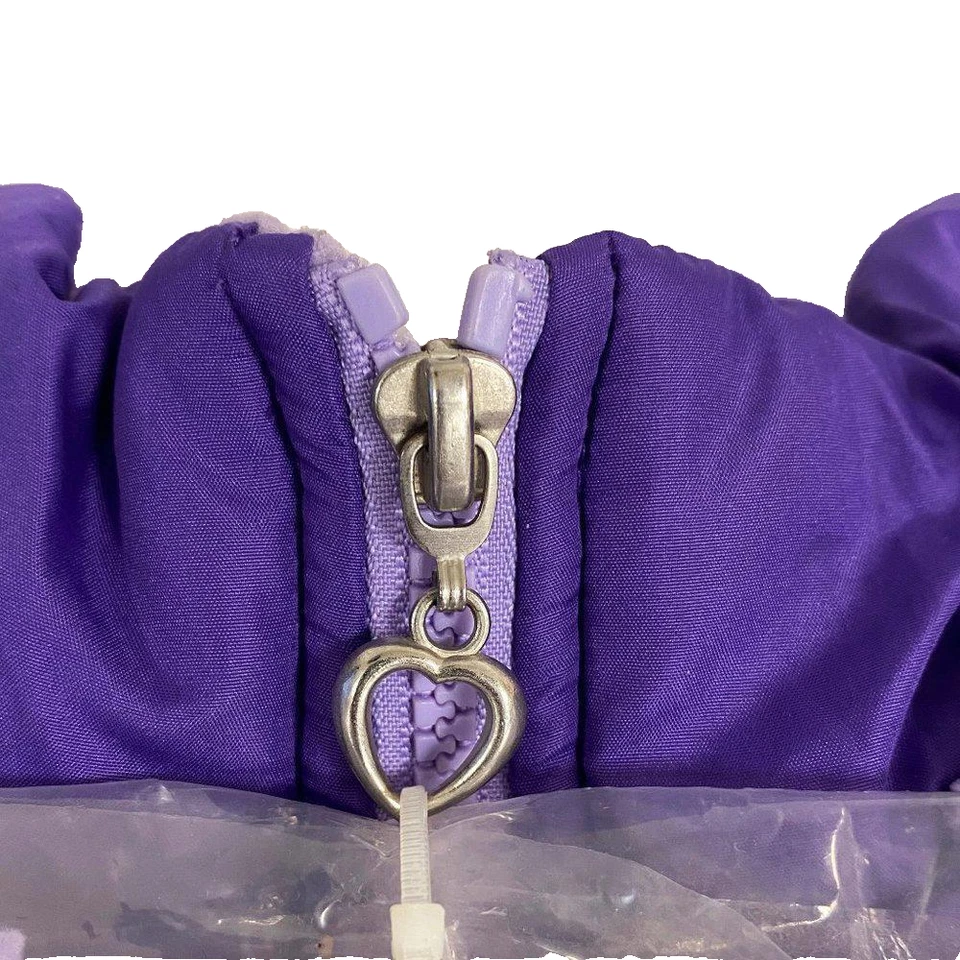 Rothschild фиолетовый пальто пуховик куртка унисекс детский размер 5/6 средний с шляпой - Изображение 3 из 4