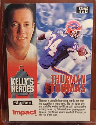 Barry Sanders/Thurman Thomas Insert! Kelly's Heroes/Magic's Kingdom #4 OF 12